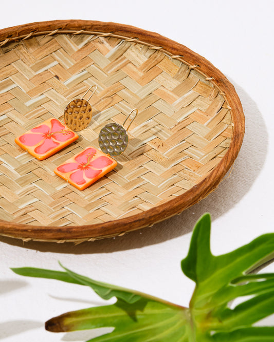 Hibiscus Bloom - Earrings No.1